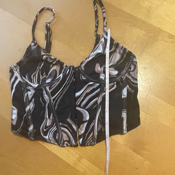 TIC TOC Cropped Molded Cup Corset/Bustier Size Small - Picture 7 of 9